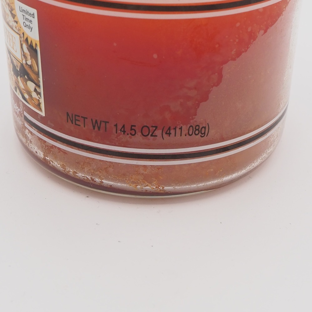 VTG Yankee Candle Almond Toffee 14.5oz Jar Rare Black Bland Housewarmer Burned - Picture 4 of 10